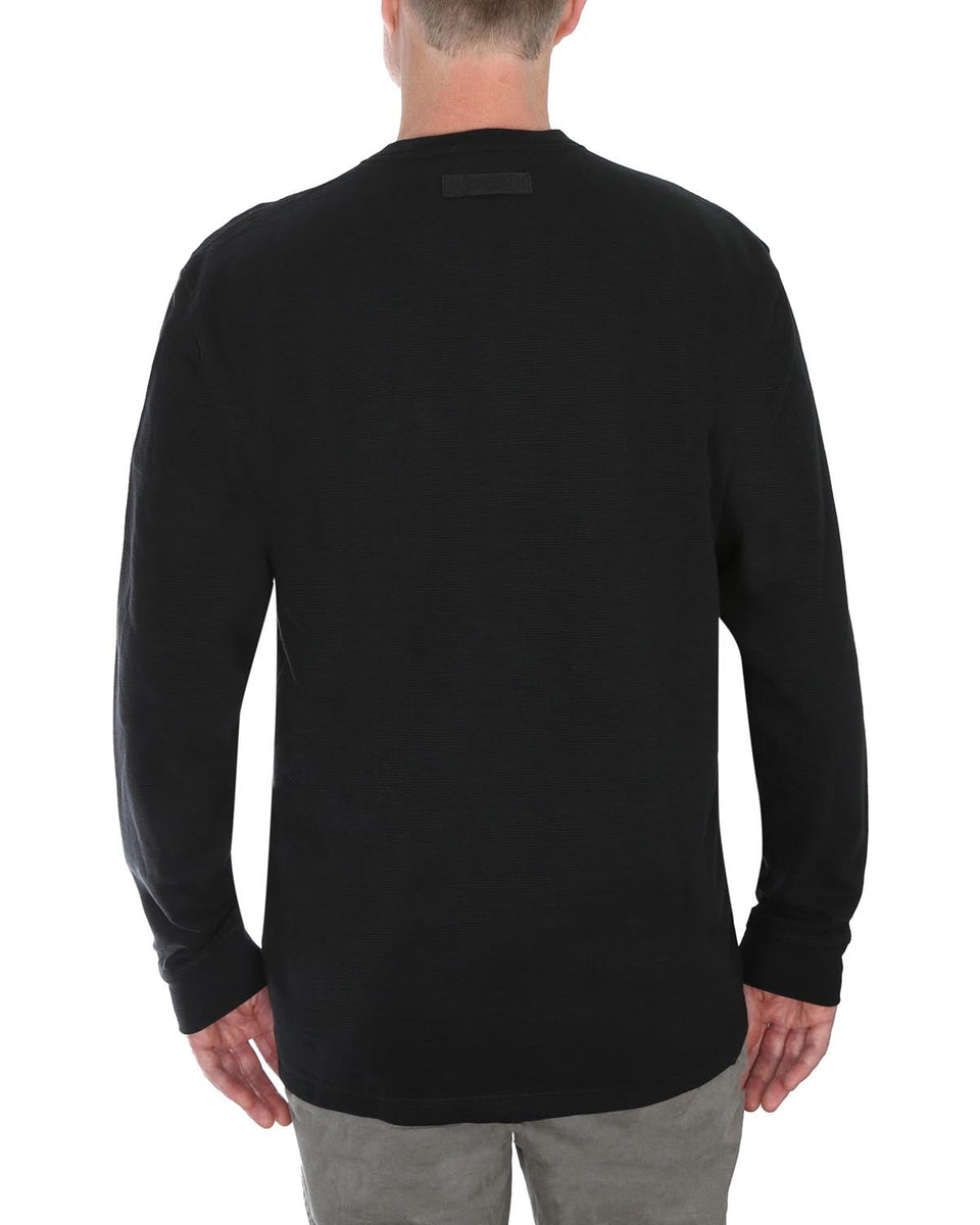 FOREMAN LONG SLEEVE BUTTON-UP IN BLACK