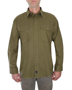FOREMAN LONG SLEEVE BUTTON-UP IN ARMY