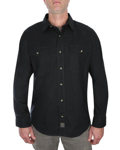 FOREMAN LONG SLEEVE BUTTON-UP IN BLACK